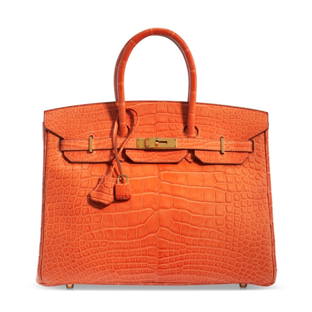 MATTE SANGUINE ALLIGATOR BIRKIN 35 WITH GOLD HARDWARE